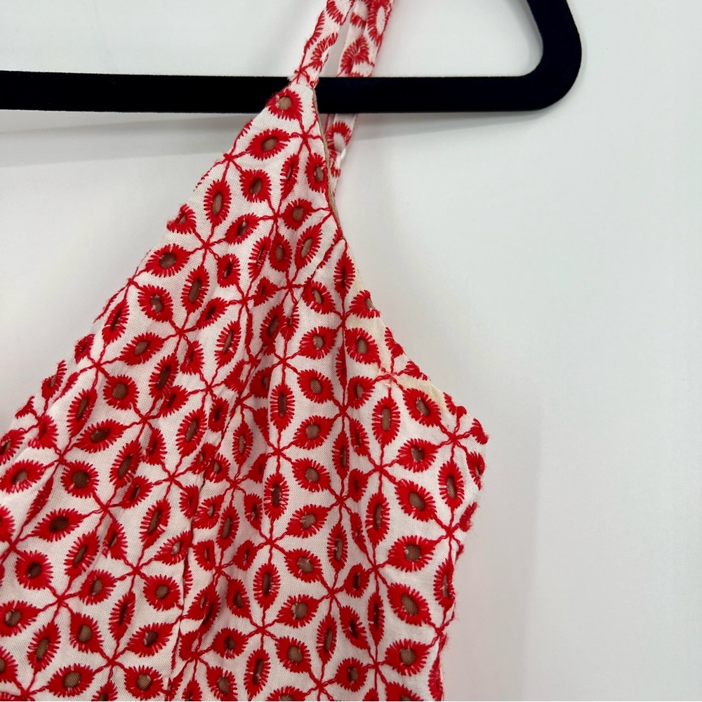 Bardot Shock Camille Mini Dress Floral Lace Embroidered Peek-A-Boo V-Neck 4 - Picture 6 of 10